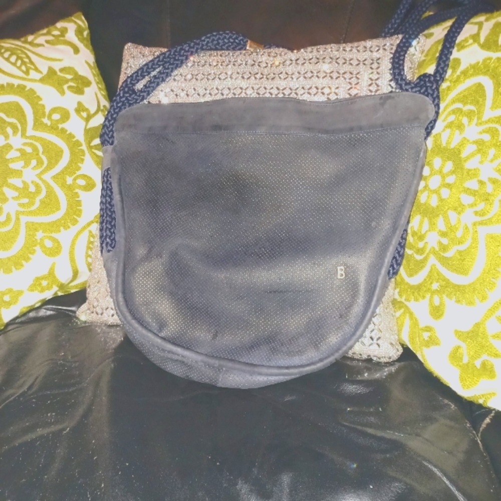 Vintage Bally Nautical Blue Crossbody